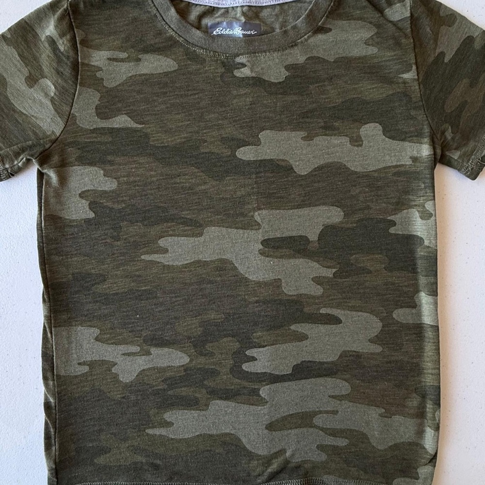 Eddie Bauer Green Camo Kids T-Shirt